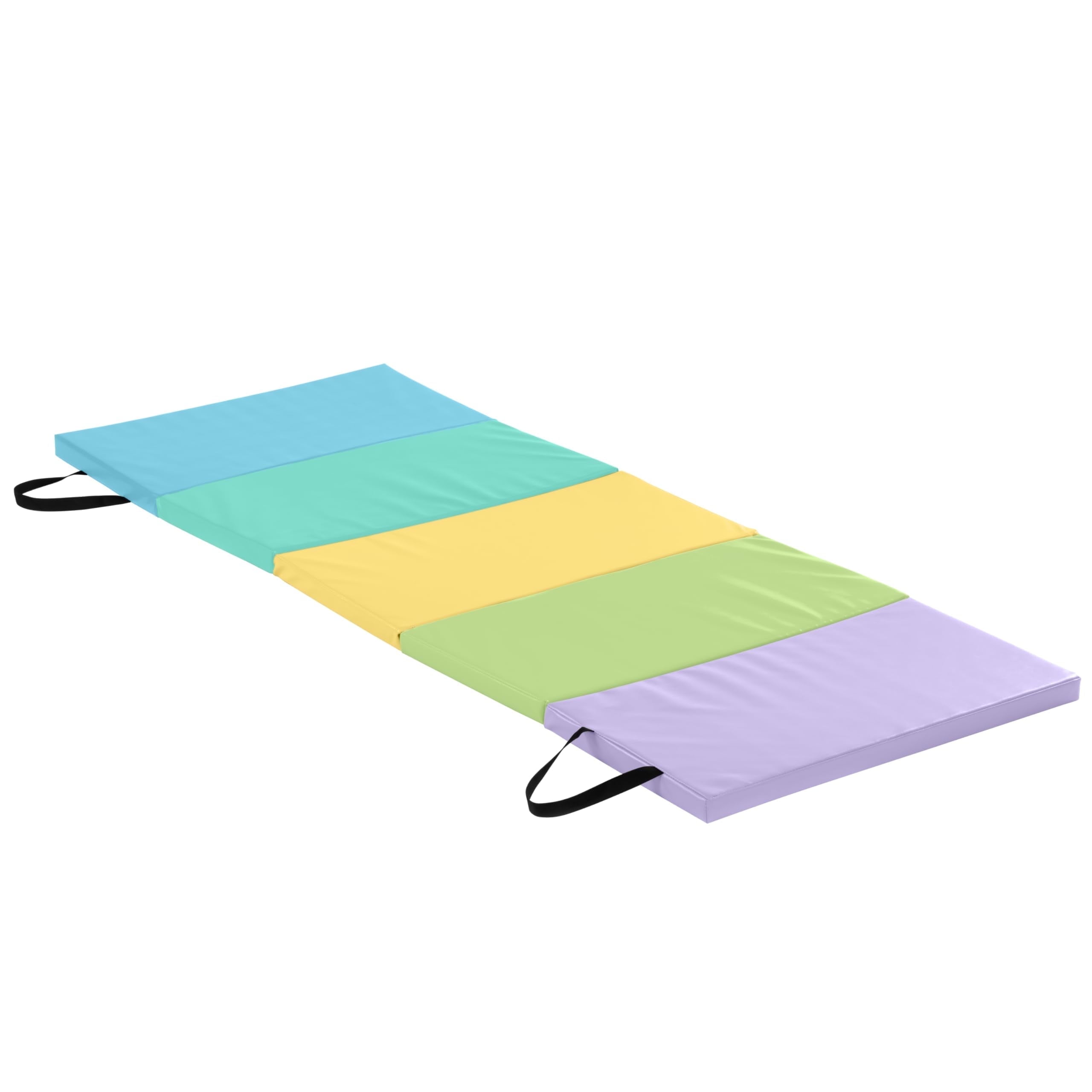 New Bounce Pastel Tumbling Mat for Kids, Folding Gymnastics & Exercise Mat for Home Play and Fitness