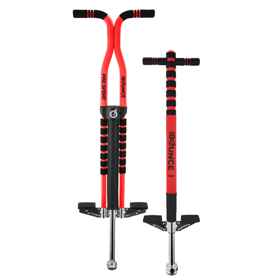 New Bounce Pogo Stick 2-Pack Combo – Kids Sport & Pro Pogo Sticks with Foam Grips – Beginner & Intermediate Models, Outdoor Active Toy for Boys & Girls