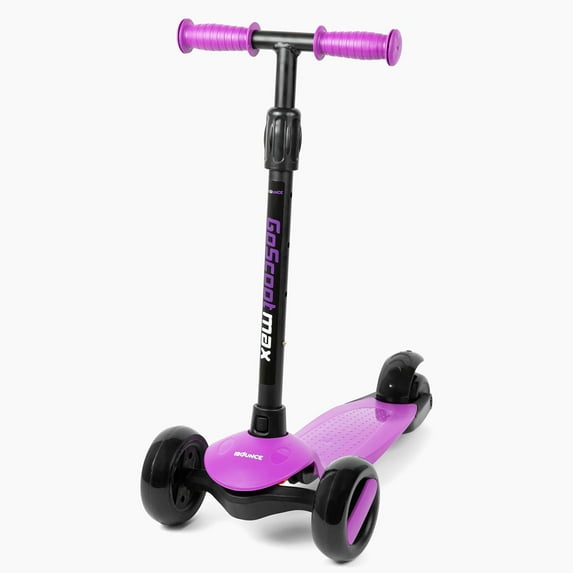 New-Bounce Scooters for Toddlers - 3 Wheel Scooter for Kids with Adjustable Handlebar - The GoScoot MAX is Perfect for Children and Toddlers, Girls and Boys Ages 3-10
