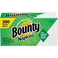 thumbnail image 1 of Bounty Quilted Napkins 1 Ply - 12" x 12" - White - Paper - Quilted, Soft, Absorbent, Strong, Durable - For Food Service, School, Office - 200 / Pack, 1 of 2