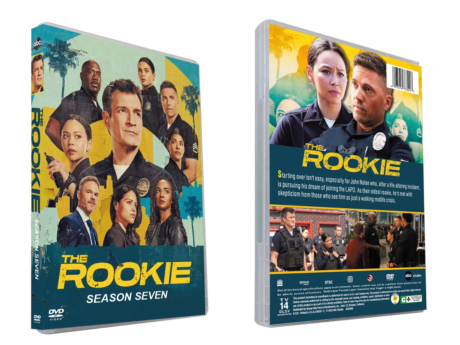 New Box Set The Rookie Season 7 DVD TV Series 3-Disc English
