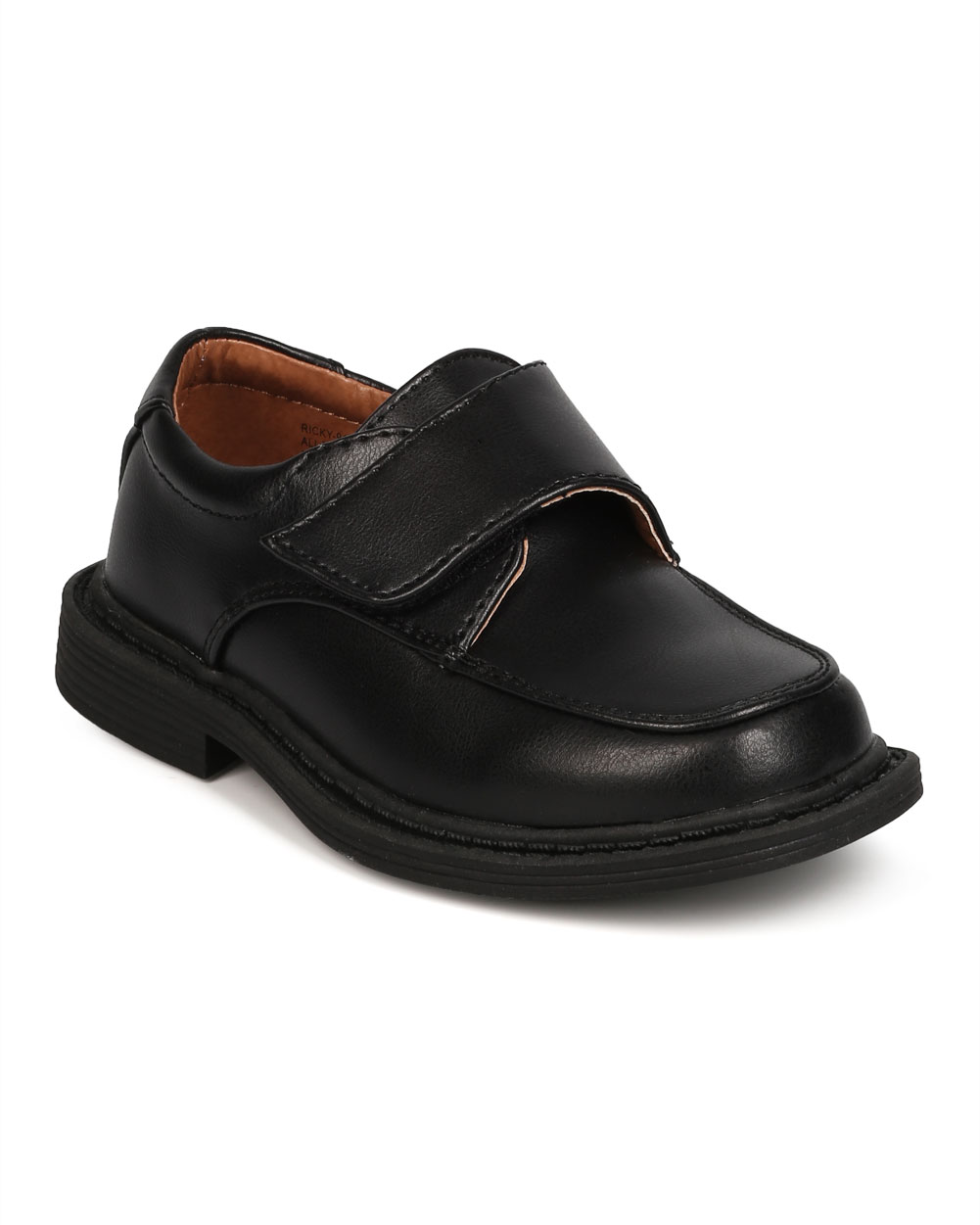 New Boy School Rider Ricky-913F Leatherette Square Toe Banded Dress Shoe - image 1 of 5