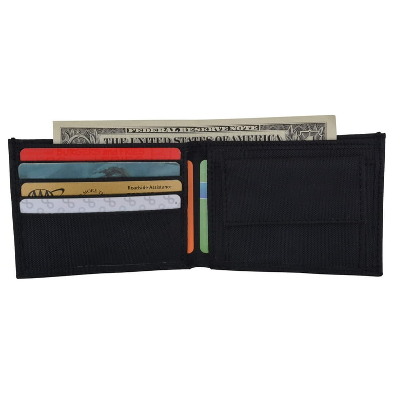 Coin Wallet, Leather Bi-fold Wallet with Coin Pouch