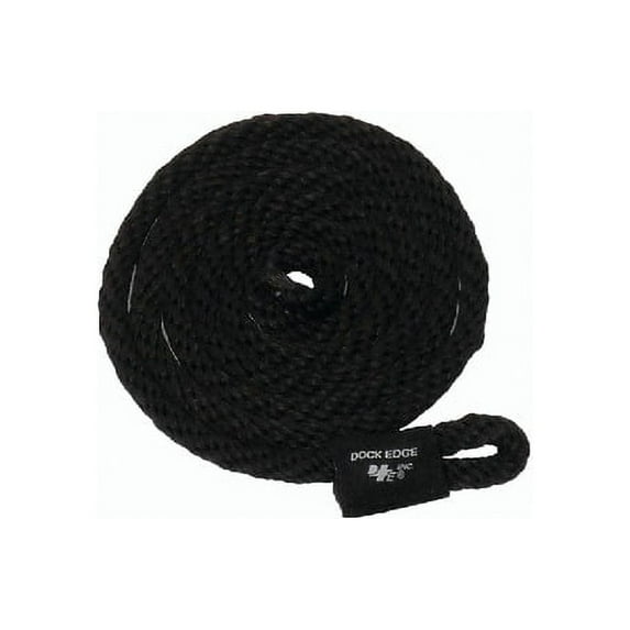 New Braided Polypropylene Fender Line dock Edge 91-576-f 3/8" x 8' Black