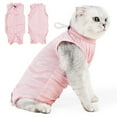 thumbnail image 1 of New Breathable Cat Spay Recovery Suit Ice Silk Post Surgery Apparel for Female Cats with Snap Buttons Easy to Wear and Remove, 1 of 13