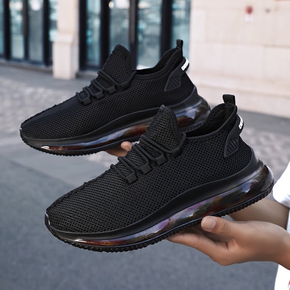 New Breathable Sneakers for Boys, Korean Style Trendy Mesh Running Shoes, Fashionable Men's Casual Sneakers