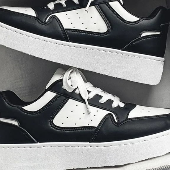 New Breathable Student Trend Versatile, Autumn Men's Thick Sole Sports Casual shoes Trainer Closed Sneaker Runner