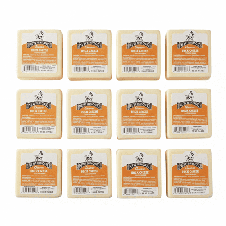 New Bridge Brick Cheese, 7OZ, 12 Pack