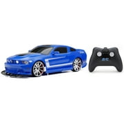 New Bright (1:10) Ford Mustang Battery RC Sports Car, 61029U-6B, Blue Child
