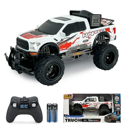 New Bright (1:10) Ford Raptor Battery Remote Control White Truck, 61078U-2H Child