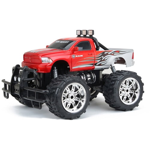 New Bright 1:10 Full-Function Radio-Controlled Ram Truck, Orange