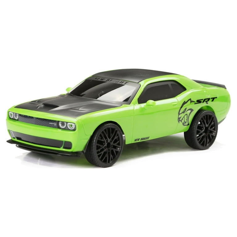 New Bright (1:12) Remote Control Dodge Challenger Green Sports Car