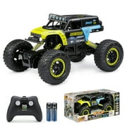 New Bright 115 Ford Bronco Battery Remote Control 4x4 Green Rock Crawler, 61538U Child