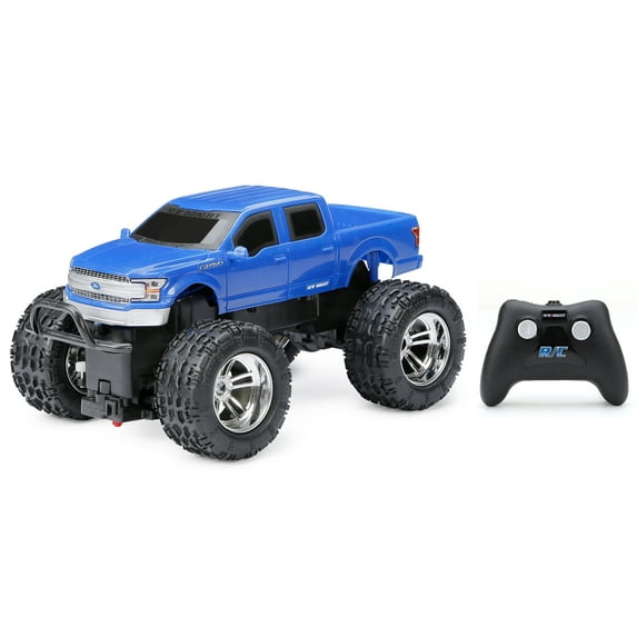 New Bright (1:16) Ford F-150 Battery Remote Control 4X4 Blue Truck, 1688U-6B