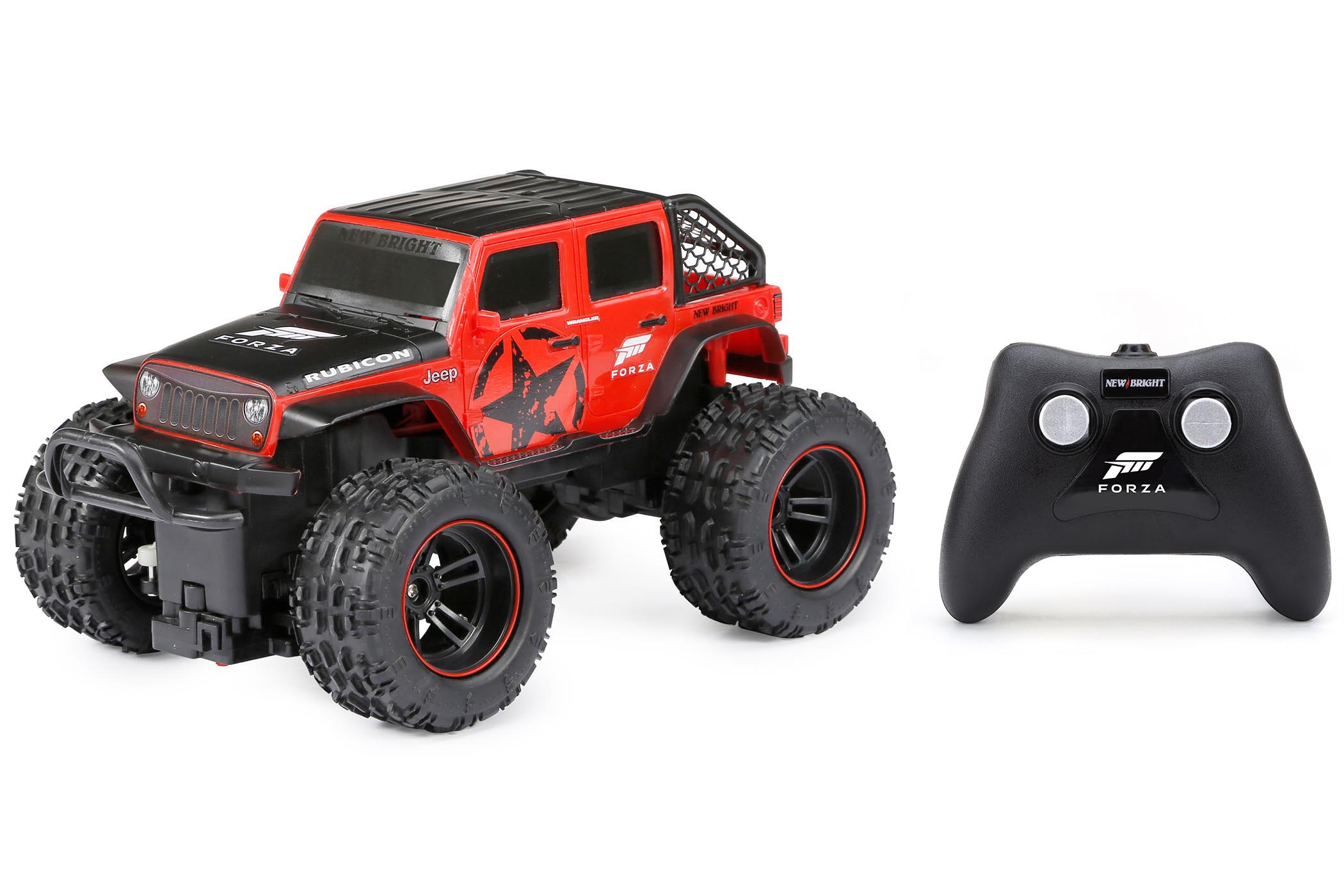 New Bright (1:16) Forza Jeep Wrangler Battery Radio Control Red/Black Truck, 1688UF-4RK - image 1 of 10