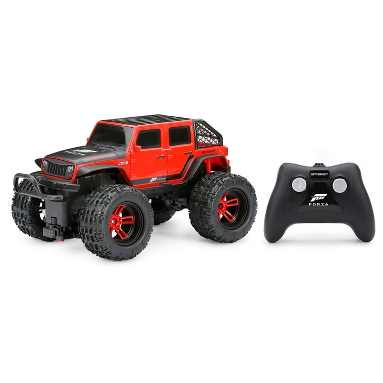 New Bright 1 16 Forza Jeep Wrangler Battery Remote Control Red Truck 1688UF 4R Child Walmart