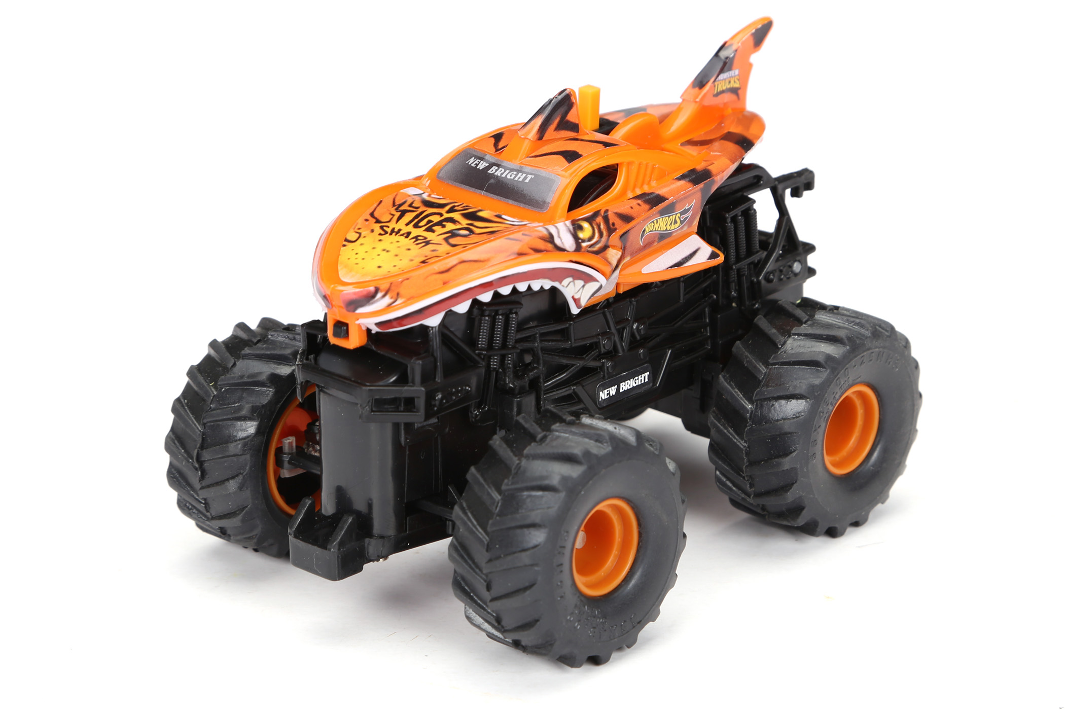 New Bright RC 1:43 Scale Remote Control Hot Wheels Tiger Shark Monster Truck 2.4GHz - image 1 of 8