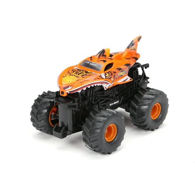New Bright RC 1:43 Scale Remote Control Hot Wheels Tiger Shark Monster Truck 2.4GHz