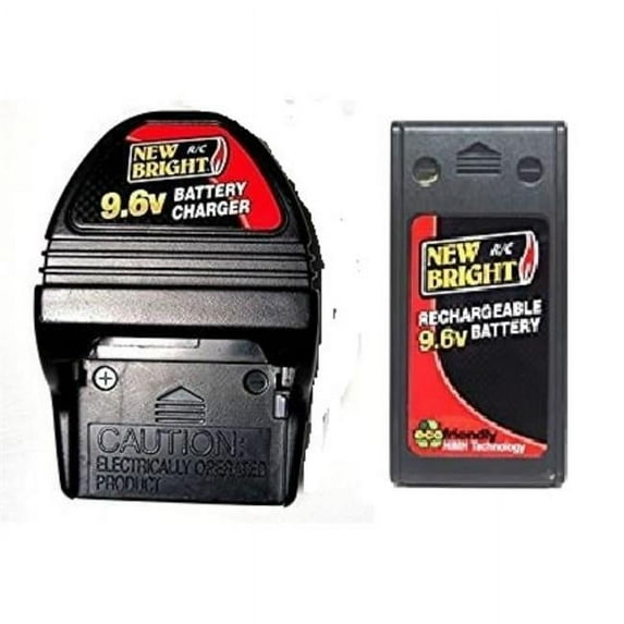 New Bright UN250349-NT High Capacity 9.6V 1200mAh NiMH & AC Adaptor Charger