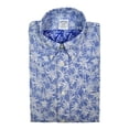 thumbnail image 1 of New  Brooks Brothers Mens Blue White Reverse Print Short Sleeve Shirt Medium M 3201-4, 1 of 3