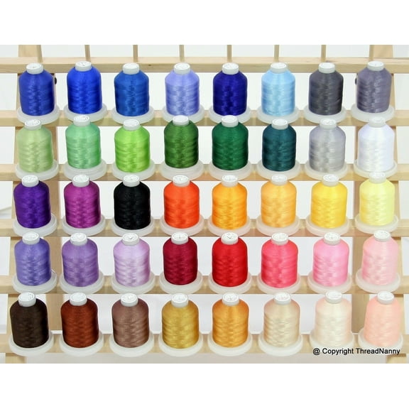 New Brother 40 Colors Compatible Machine Embroidery Threads Set 40 wt - 1000 M