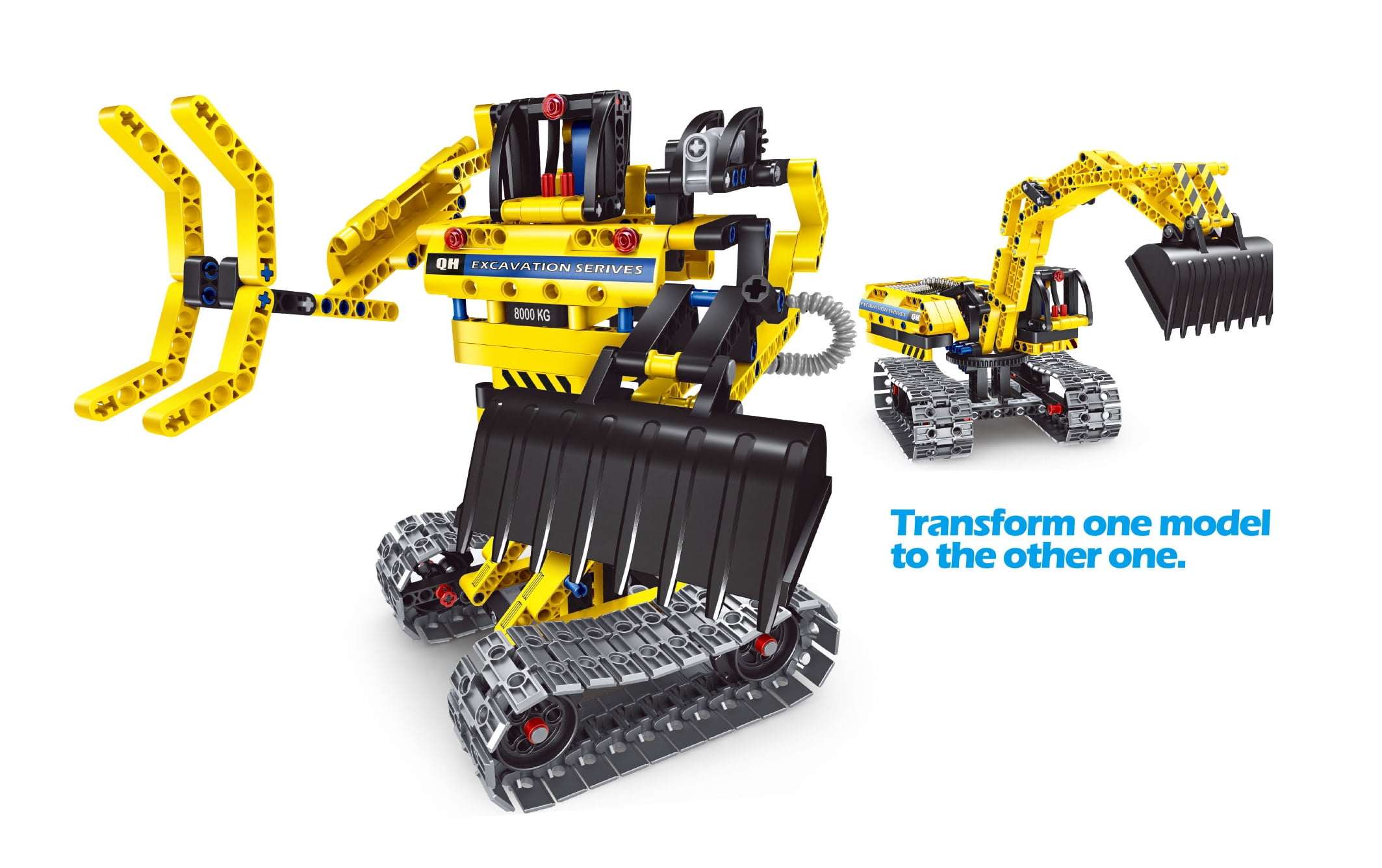 New Building Blocks Bricks Construction Truck Kit STEM Toy (Excavator), 301pcs