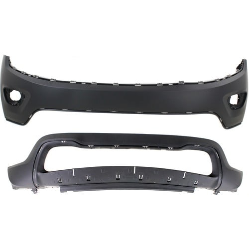 New Bumper Covers Fascias Set of 2 Front Upper CH1014105, CH1015114 Pair