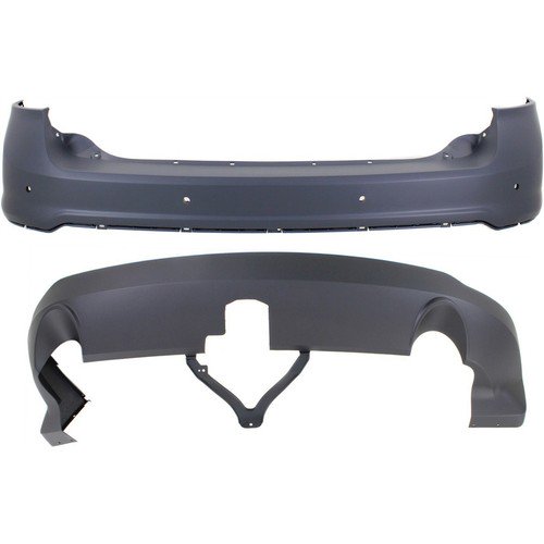 New Bumper Covers Fascias Set of 2 Rear Upper for Edge FO1114101, FO1115101 Pair