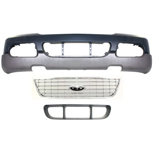 New Bumper Covers Fascias Set of 3 Front for Ford Explorer 2003
