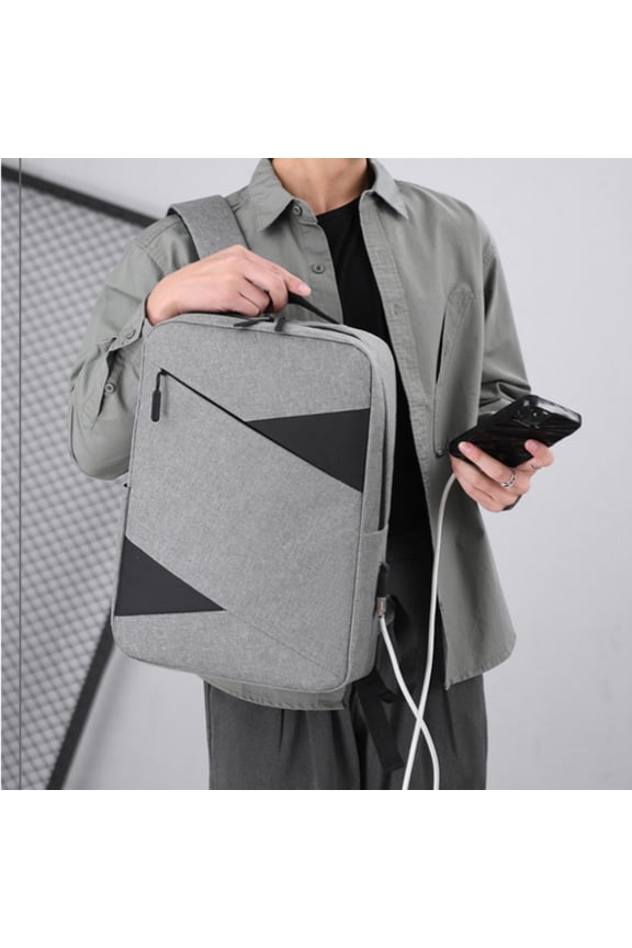 New Business Commute Business Trip Computer Backpack Men's Three-piece Set,Black