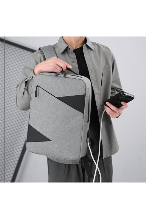 New Business Commute Business Trip Computer Backpack Men's Three-piece Set,Red