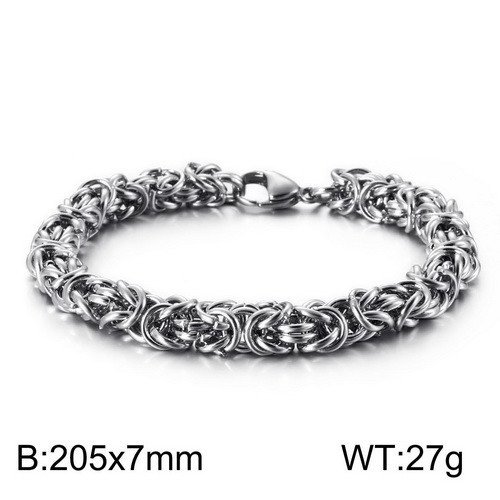 New Byzantine Emperor Chain 14K White Gold Bracelet for Men Women Miami Cuban Smooth Kpop Jewelry Gift