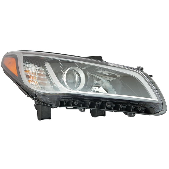New CAPA Certified Standard Replacement Driver Side Headlight Assembly, Fits 2016-2017 Hyundai Sonata