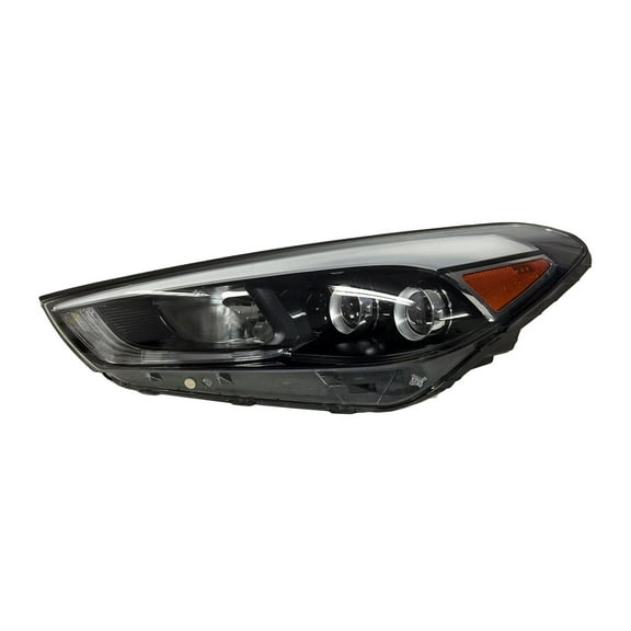 New CAPA Certified Standard Replacement Driver Side Headlight Assembly, Fits 2016-2018 Hyundai Tucson