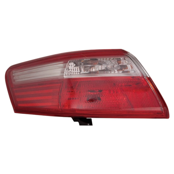 New CAPA Certified Standard Replacement Driver Side Outer Tail Light Assembly, Fits 2007-2009 Toyota Camry