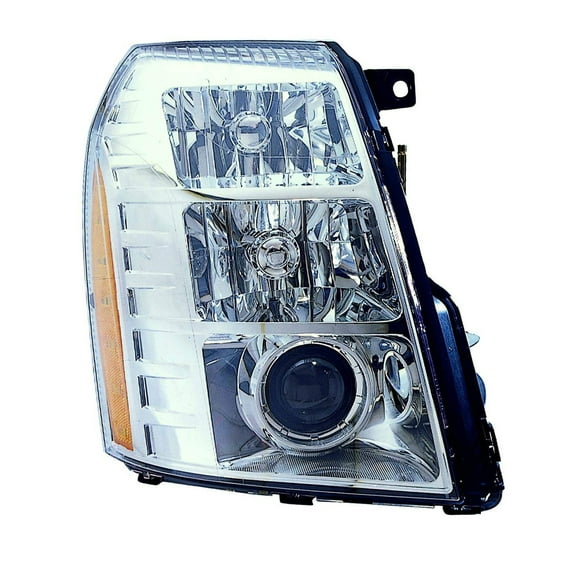 New CAPA Certified Standard Replacement Passenger Side Headlight Assembly, Fits 2007-2009 Cadillac Escalade