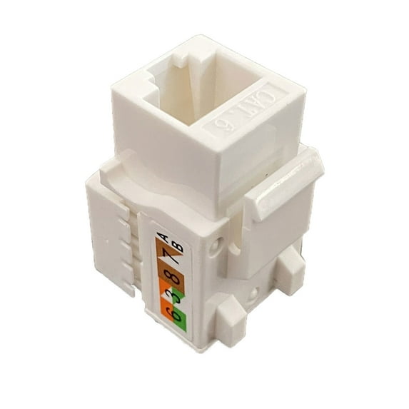 New CAT6 RJ45 Jack Female Coupler Insert Snap-in Connector Socket Adapter