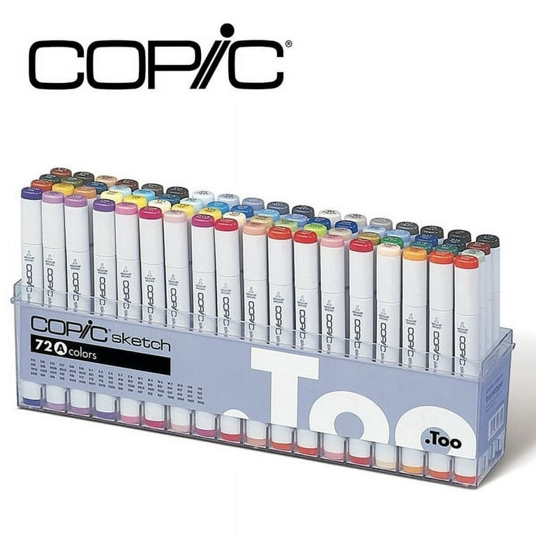 New COPIC Marker 72-Piece Sketch Set A (C72A) - Walmart.com