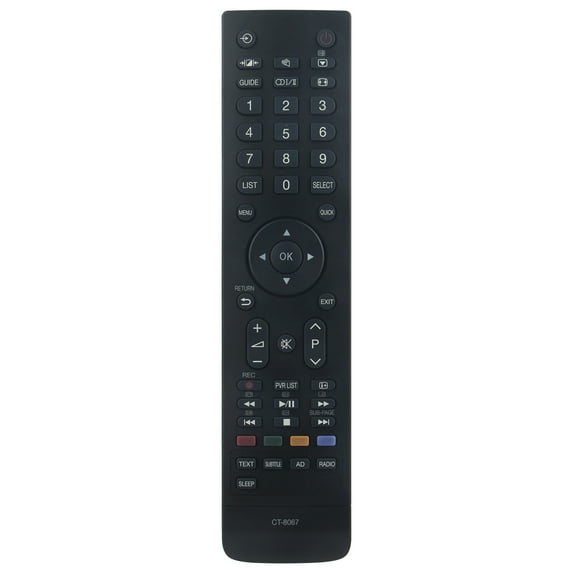 New CT-8067 Replaced Remote for Toshiba TV 24L365 Series 32L365 24L3656 24L3650 Series 32L3650