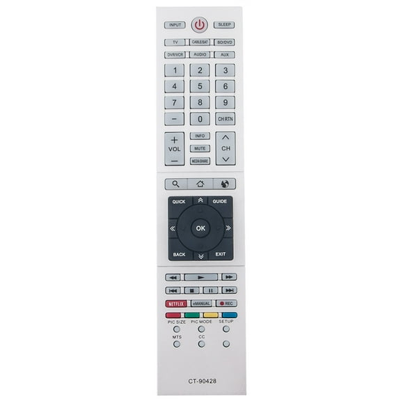 New CT-90428 Replace Remote Control for Toshiba TV 50L4300U 50L7300U 58L7300U 65L7300UM 65L7300U 32L4300U 39L4300U