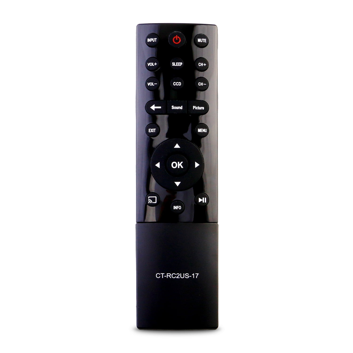 New CT-RC2US-17 Replace Remote Control fit for Toshiba TV 43L621U