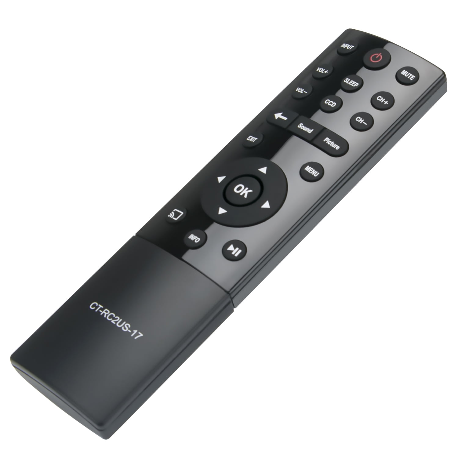 CT-RC2US-17 Replacement Remote Control for TOSHIBA TV Models