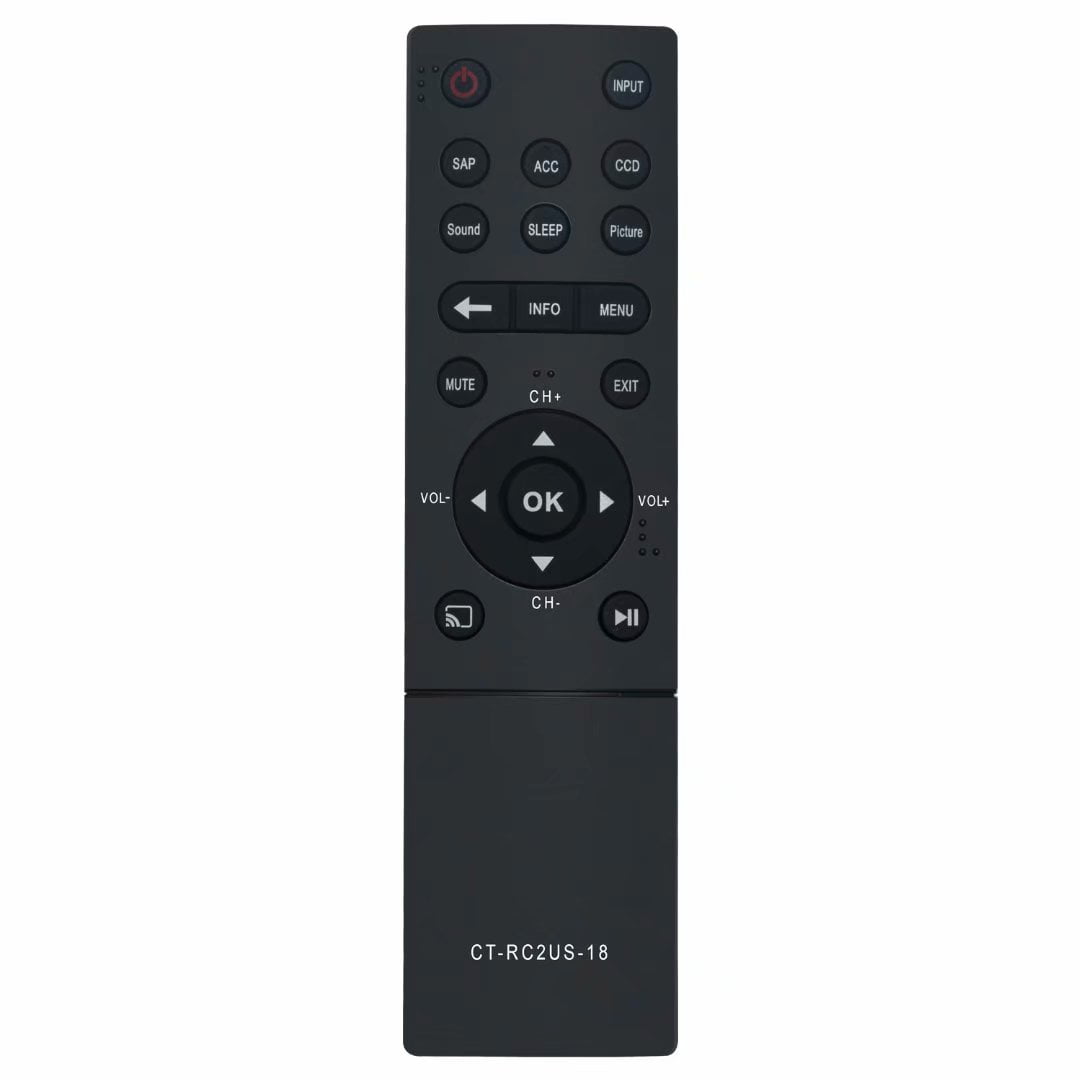 New CT-RC2US-18 Remote Control for Toshiba TV 50L711U18 43L511U18