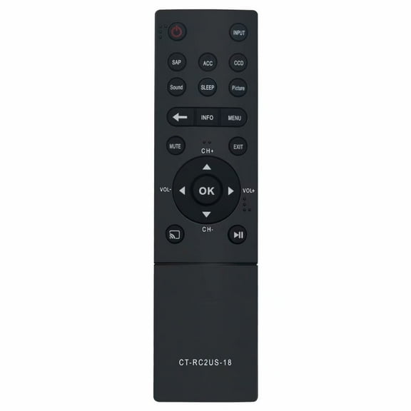 New CT-RC2US-18 Remote Control for Toshiba TV 50L711U18 43L511U18 55L711M18 55L711U18