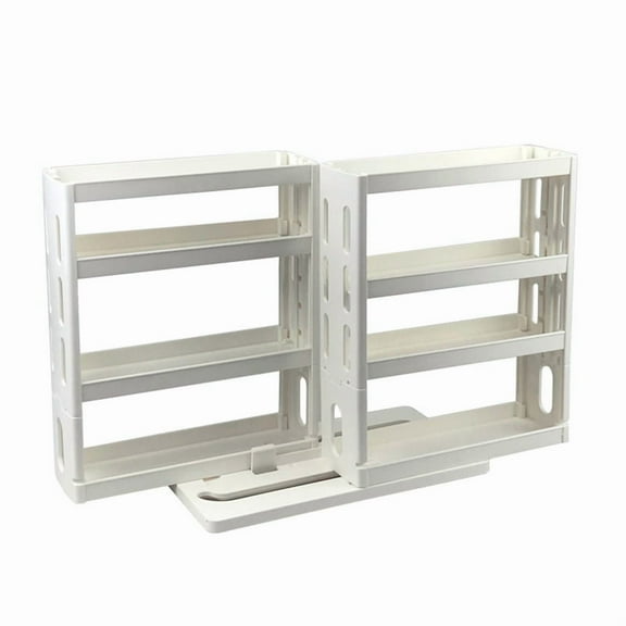 New Cabinet Folding Organizer Sliding Spice Rack Organizer Kitchen Rotating Organizer for Cabinet, Slide Out