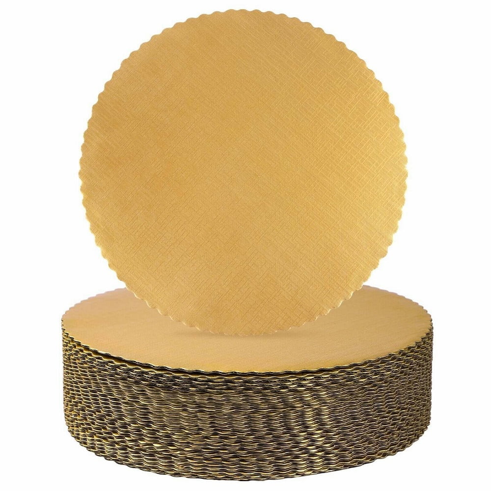 New Cake Boards 12 Inch Cake Base Gold Cardboard Scalloped Cake