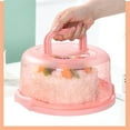 thumbnail image 1 of New Cake Carrier with Lid and Handle, BPA-Free Cake Containers Cake Holder with 2 Handles Cupcake Carrier - Plastic Cover Two Sided Base for Transport Pies Nuts Fruit Perfect Gifts, 1 of 6