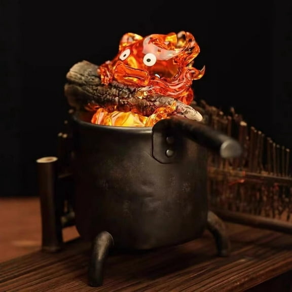 New Calcifer (stove Ver) Character Anime Model Statue Action Figures Desktop Ornament Popular Decorations Fan Souvenirs Creative Gift Collectable