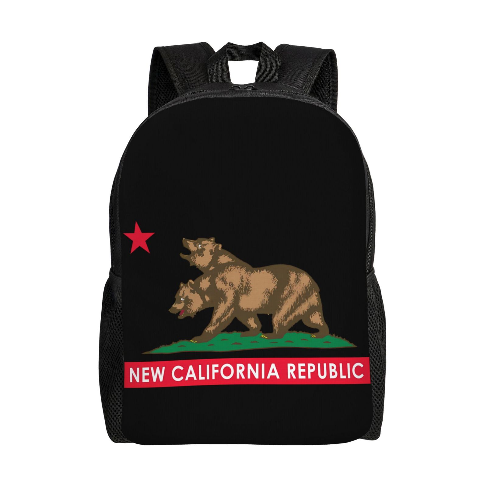 New California Republic 16 In Men s Backpack Computer Backpack Travel Laptop Bag Stylish Lightweight Bookbag Vintage Backpack Outdoor Sports Daypack