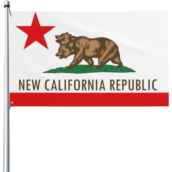 New California Republic Flag 3x5 Ft NCR Flags Suitable Indoor Outdoor Banner, AS PIC